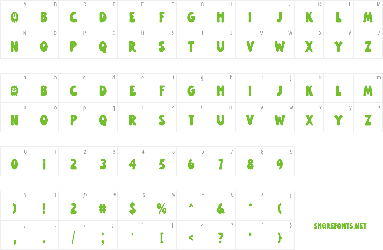 Font Haunted Sunday preview